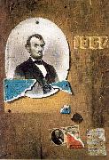 Peto, John Frederick Lincoln and the 25 Cent Note USA oil painting artist